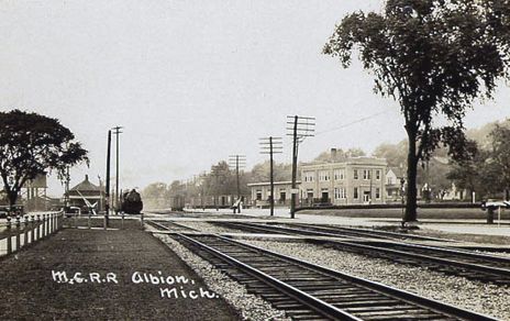 MC Albion Station and downtown